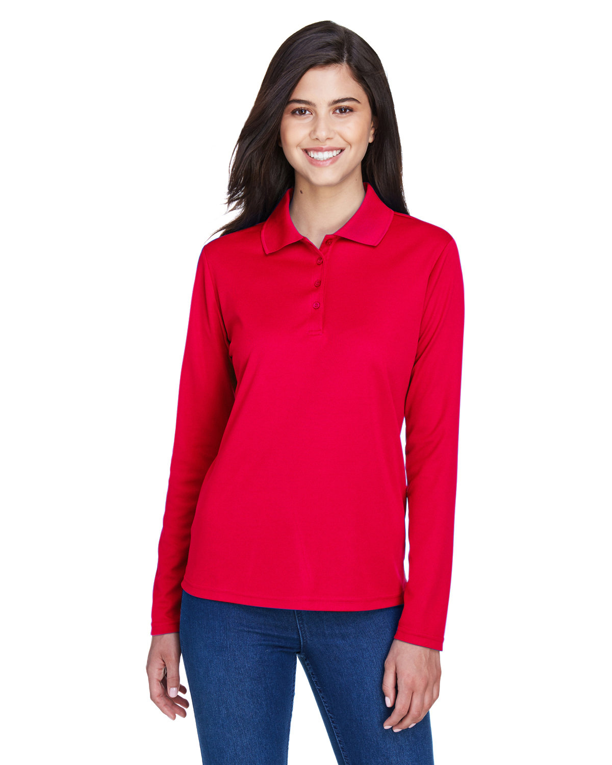 CORE365 78192 Women's Pinnacle Performance Long-Sleeve Piqu Polo