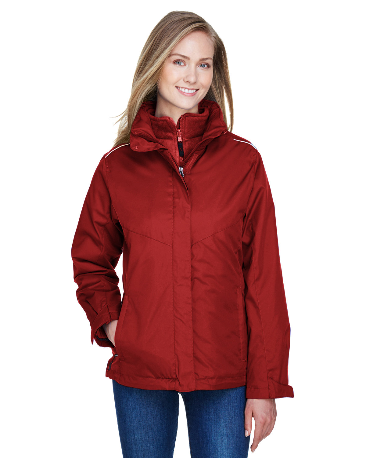 CORE365 78205 Women's Region 3-in-1 Jacket with Fleece Liner