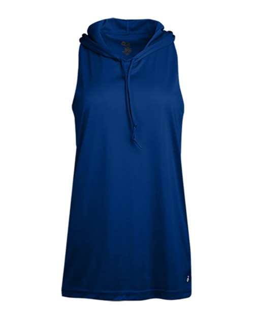 Badger 4111 Women's B-Core Racerback Hooded Tank Top