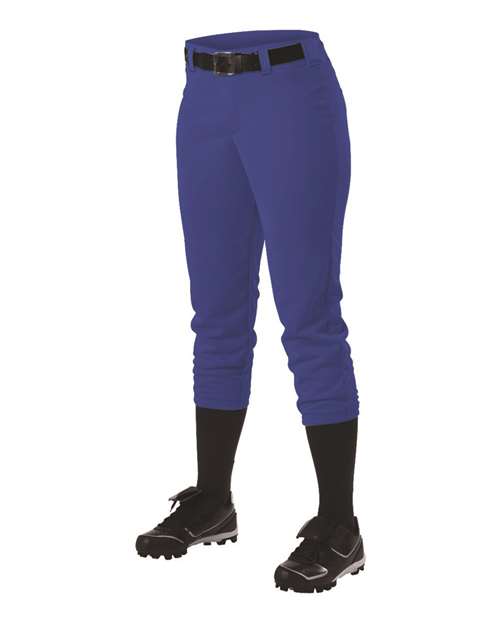 Alleson Athletic 605PBWY Girls' Belt Loop Fast-Pitch Pants