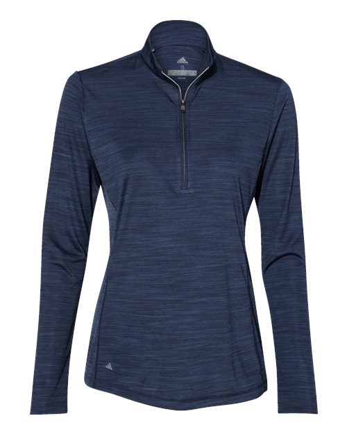 Adidas A476 Women's Lightweight Mlange Quarter-Zip Pullover