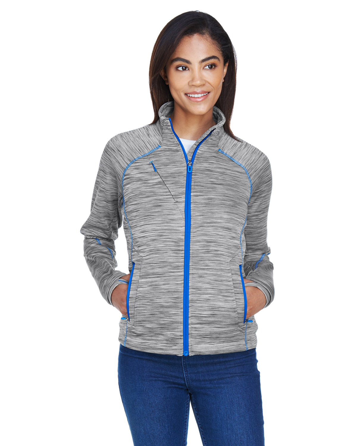North End 78697 Women's Flux Mlange Bonded Fleece Jacket