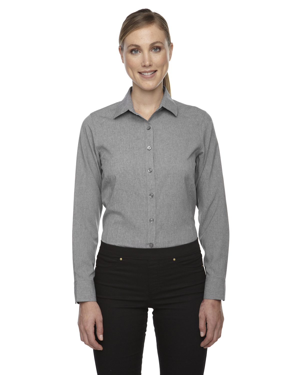 North End 78802 Women's Mlange Performance Shirt