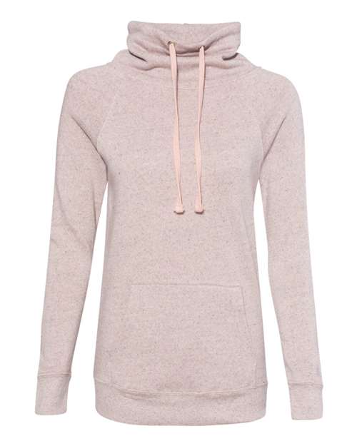 Mv Sport W20155 Women's Space-Dyed Cowl Neck Sweatshirt