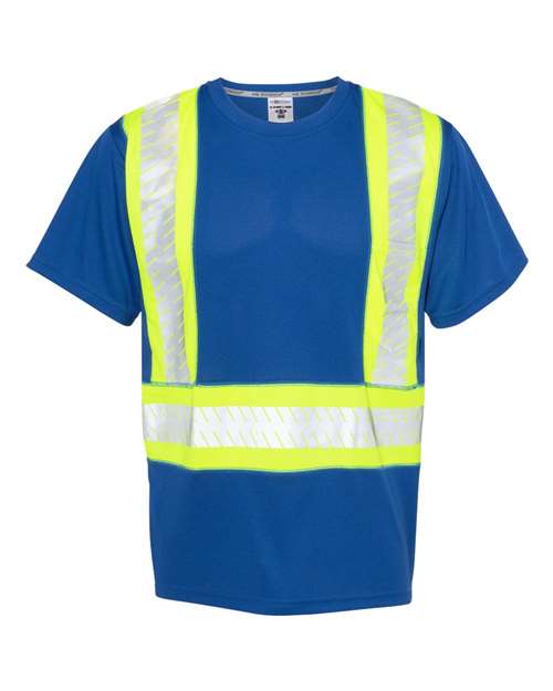 Kishigo B200-204 EV Series Enhanced Visibility Contrast Pocket T-Shirt