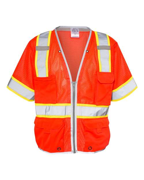 Kishigo 1550-1551 Premium Brilliant Series Heavy Duty Class 3 Vest