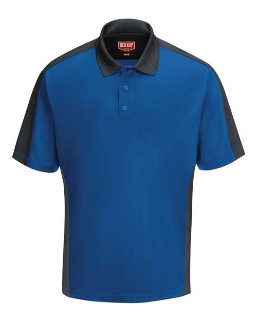 Red Kap SK54 Short Sleeve Performance Knit Two Tone Polo