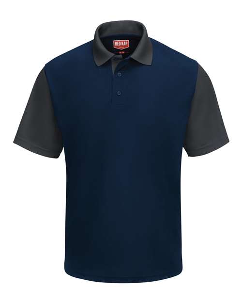 Red Kap SK56 Short Sleeve Performance Knit Color-Block Polo