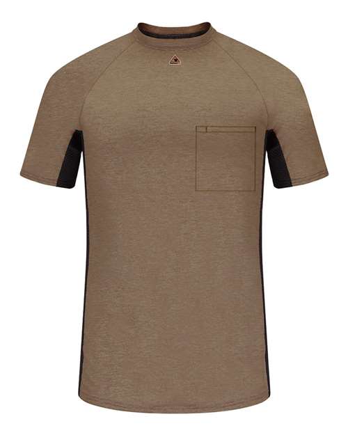 Bulwark MPS4 Short Sleeve FR Two-Tone Base Layer with Concealed Chest Pocket- EXCEL