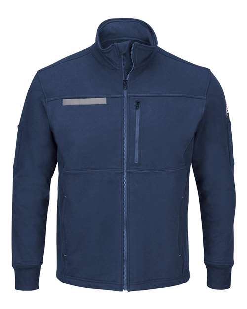 Bulwark SEZ2 Zip Front Fleece Jacket-Cotton /Spandex Blend