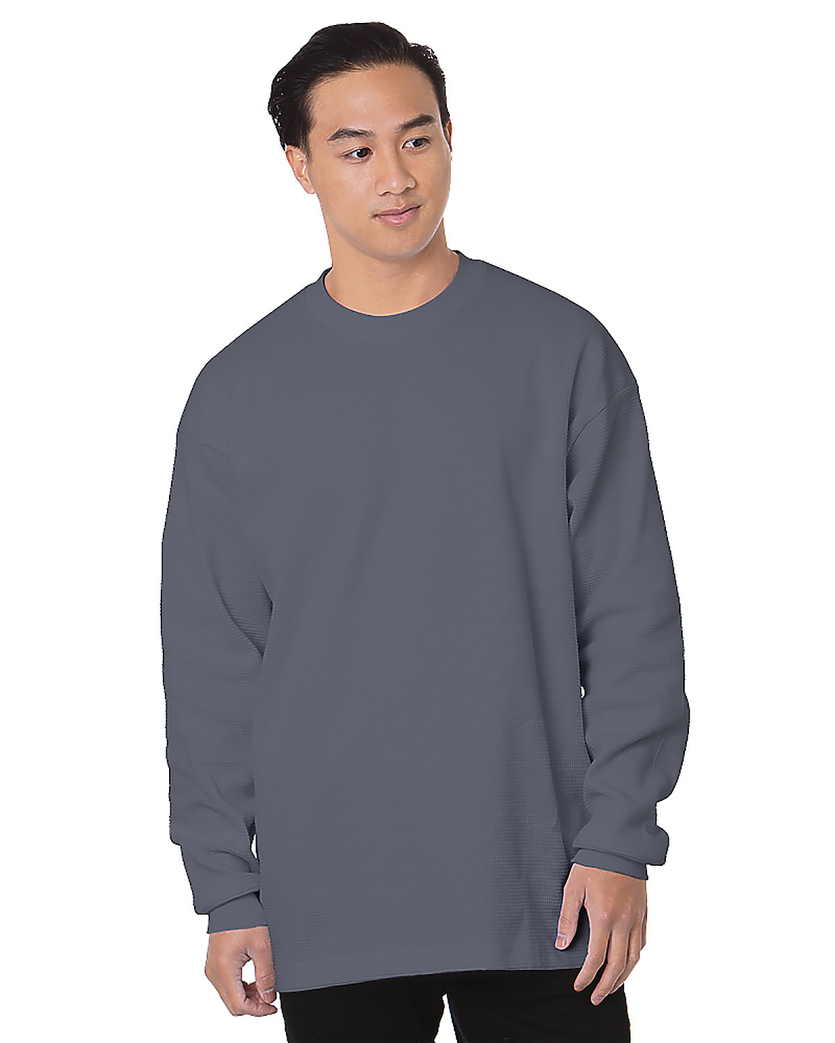 Bayside 8205 Men's Heavyweight Waffle Knit Long-Sleeve Thermal