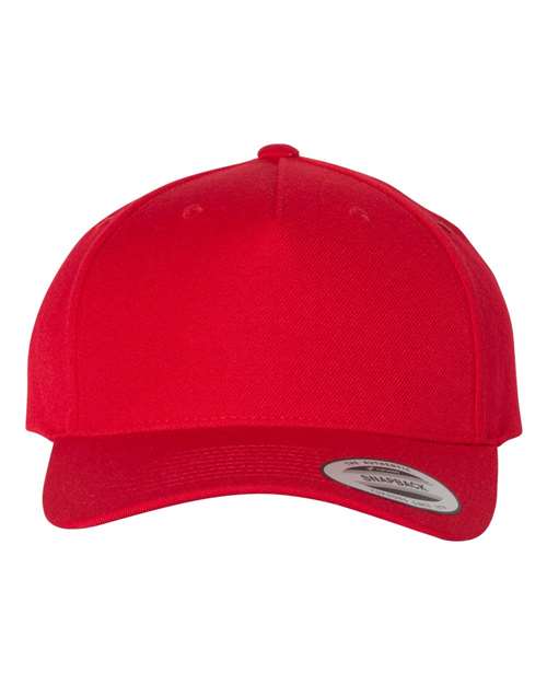 Yp Classics 5789M Premium Five-Panel Curved Visor Snapback Cap