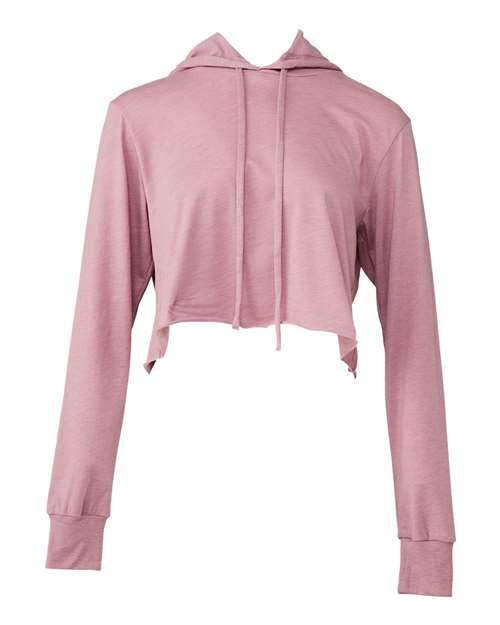 Bella + Canvas 8512 Women's Triblend Crop Long Sleeve Hoodie