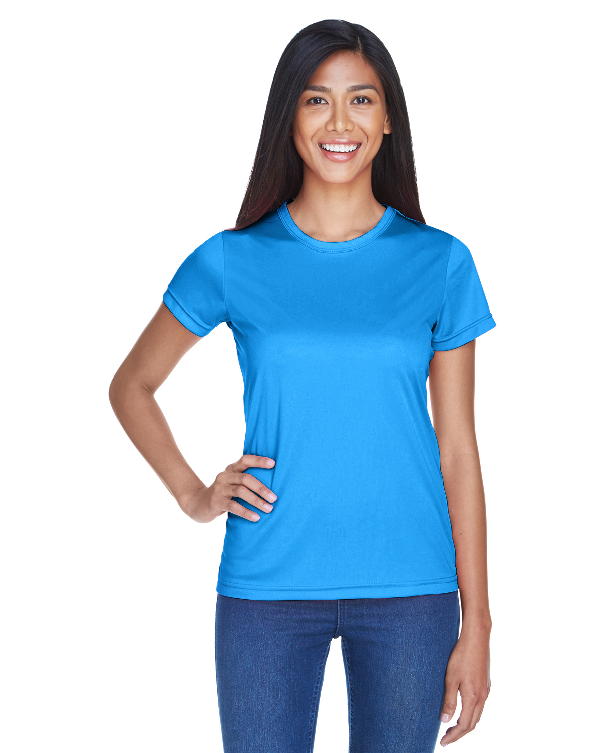 UltraClub 8420L Women's Cool Dry Sport Performance InterlockT-Shirt