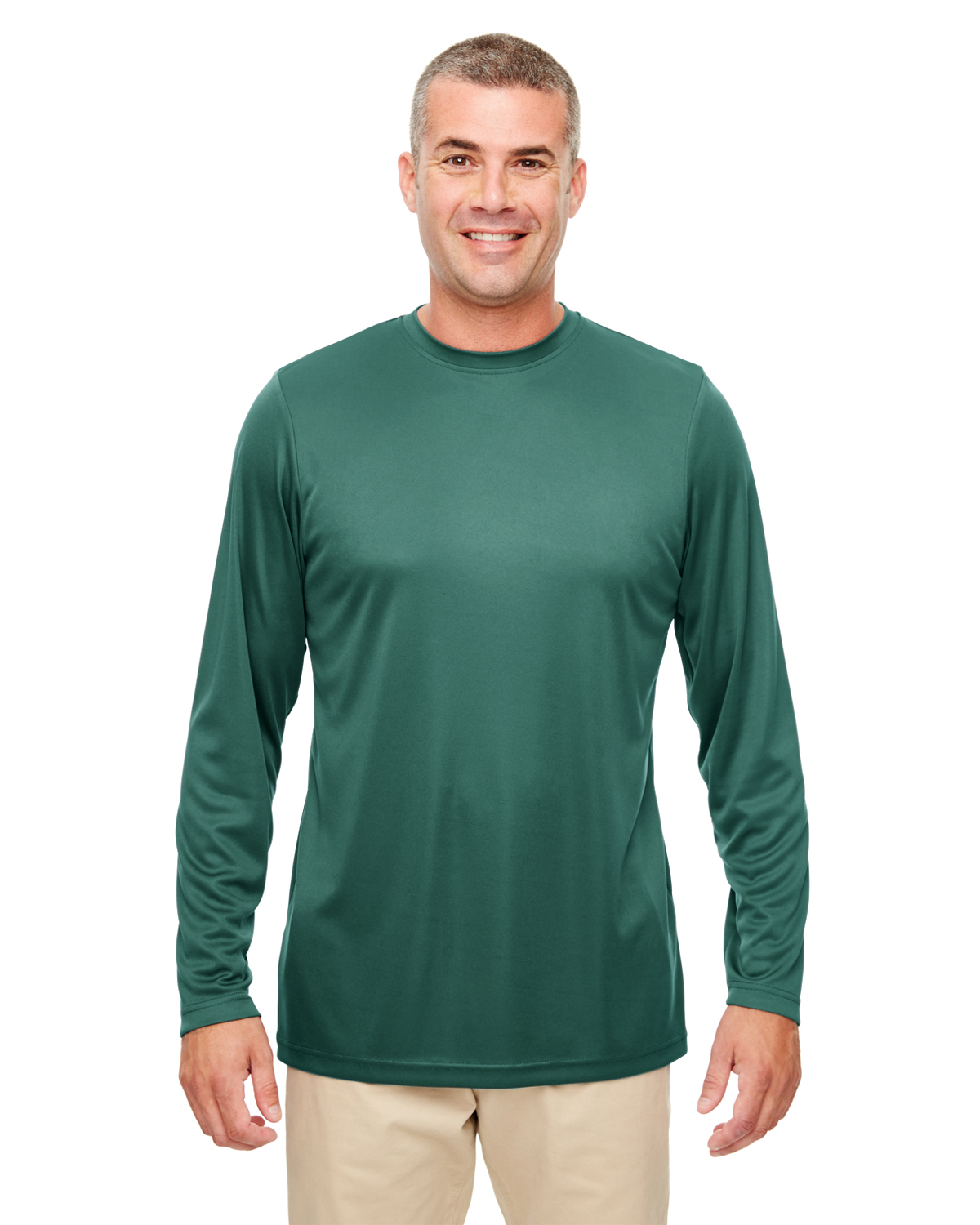 UltraClub 8622 Men's Cool Dry Performance Long-Sleeve Top