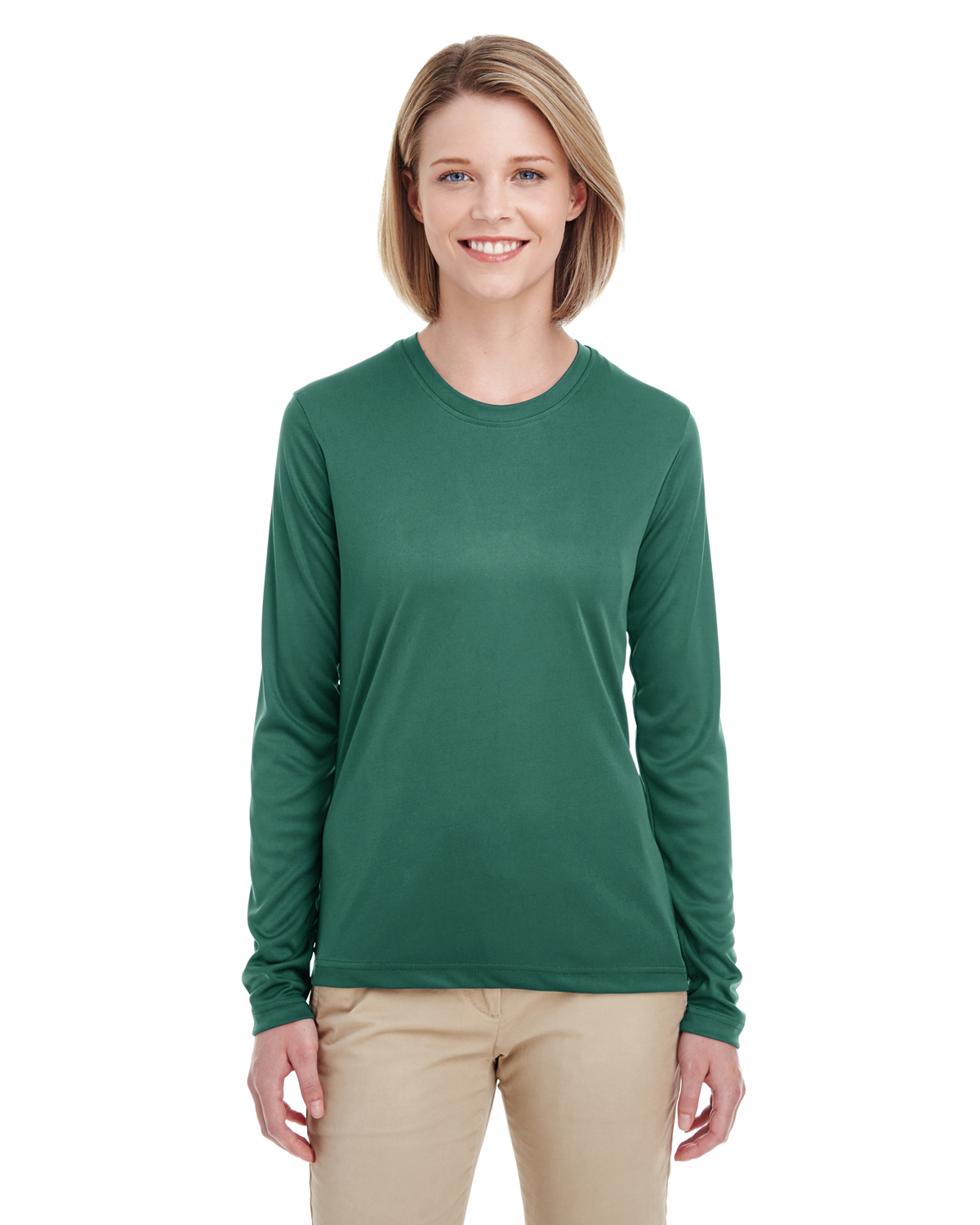UltraClub 8622W Women's Cool Dry Performance Long-Sleeve Top