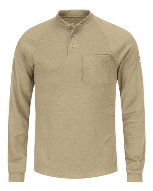 Bulwark SML2 Long Sleeve Henley Shirt- CoolTouch2