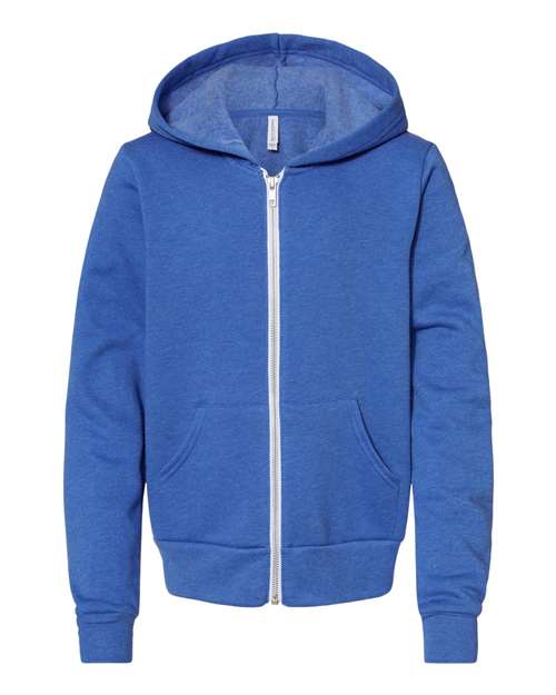 Bella + Canvas 3739Y Youth Sponge Fleece Full-Zip Hoodie