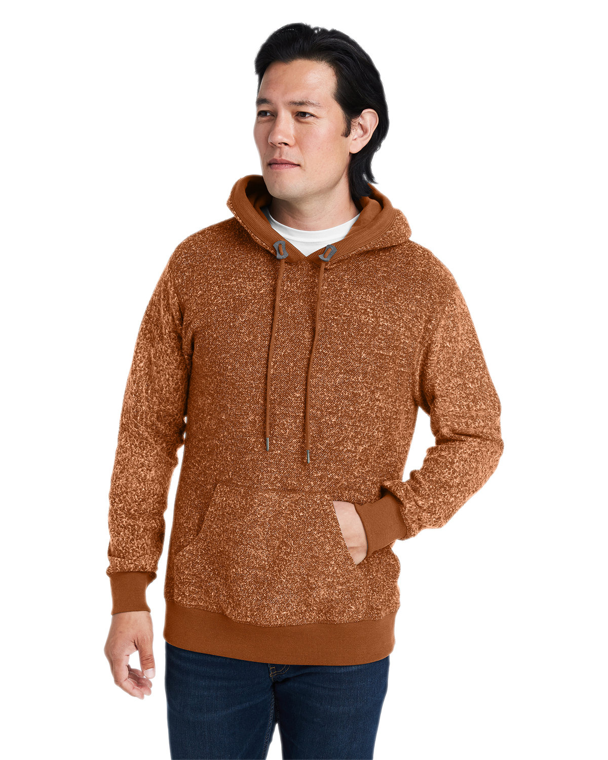 J America 8711JA Unisex Aspen Fleece Pullover Hooded Sweatshirt