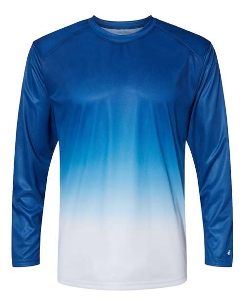 Badger 4204 Ombre Long Sleeve T-Shirt