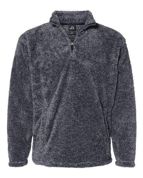 J. America 8464 Boundary Shag Frosty Sherpa Quarter-Zip Pullover