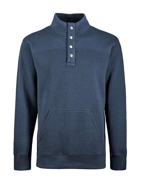 J. America 8708 Ripple Fleece Snap Sweatshirt
