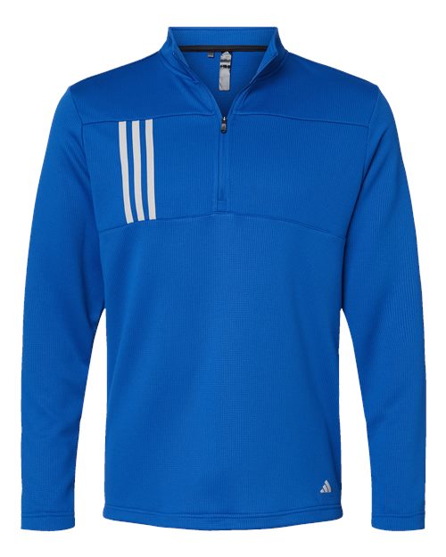 Adidas A482 3-Stripes Double Knit Quarter-Zip Pullover