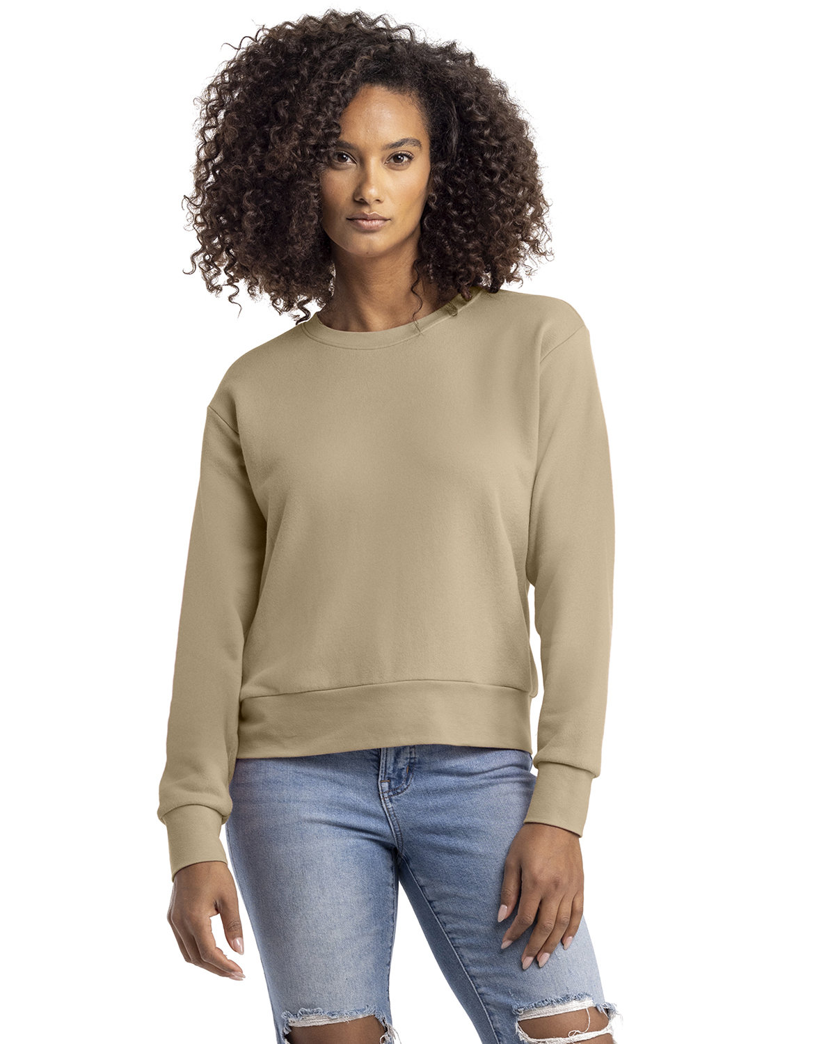 Next Level Apparel 9084 Women's Laguna Sueded Sweatshirt