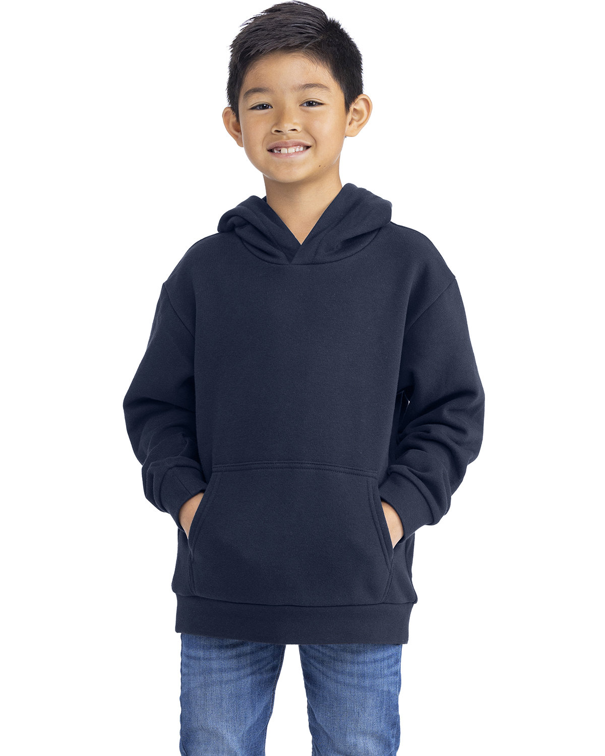 Next Level Apparel 9113 Youth Fleece Pullover Hooded Sweatshirt