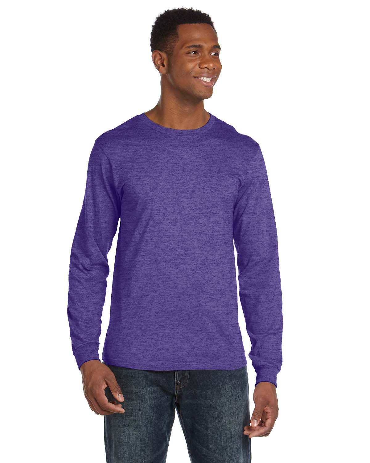 Anvil 949 Gildan 100% Combed Ring Spun Cotton Long Sleeve T-Shirt