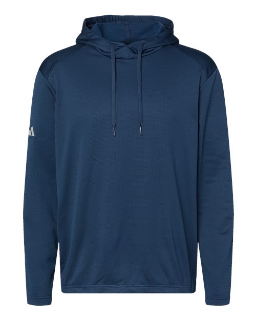 Adidas A530 Textured Mixed Media Hooded Sweatshirt
