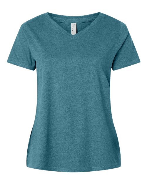Lat 3817 Curvy Collection Women's Fine Jersey V-Neck Tee