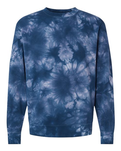 Independent Trading Co. PRM3500TD Midweight Tie-Dyed Crewneck Sweatshirt