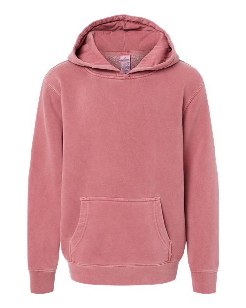 Independent Trading Co. PRM1500Y Youth Midweight Pigment-Dyed Hooded Sweatshirt