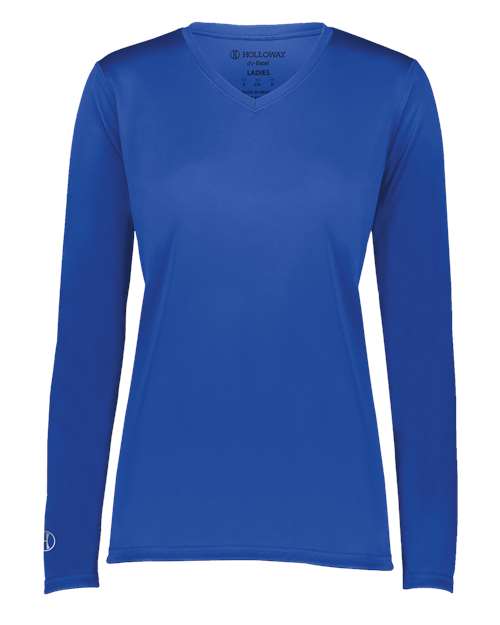 Holloway 222824 Women's Momentum Long Sleeve V-Neck T-Shirt
