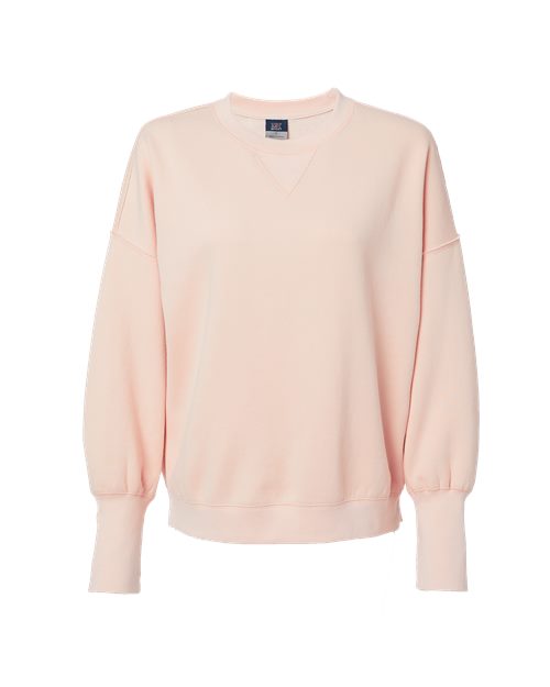 Mv Sport W22712 Women's Sueded Fleece Crewneck Sweatshirt