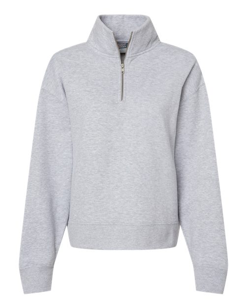 Mv Sport W22713 Women's Sueded Fleece Quarter-Zip Sweatshirt