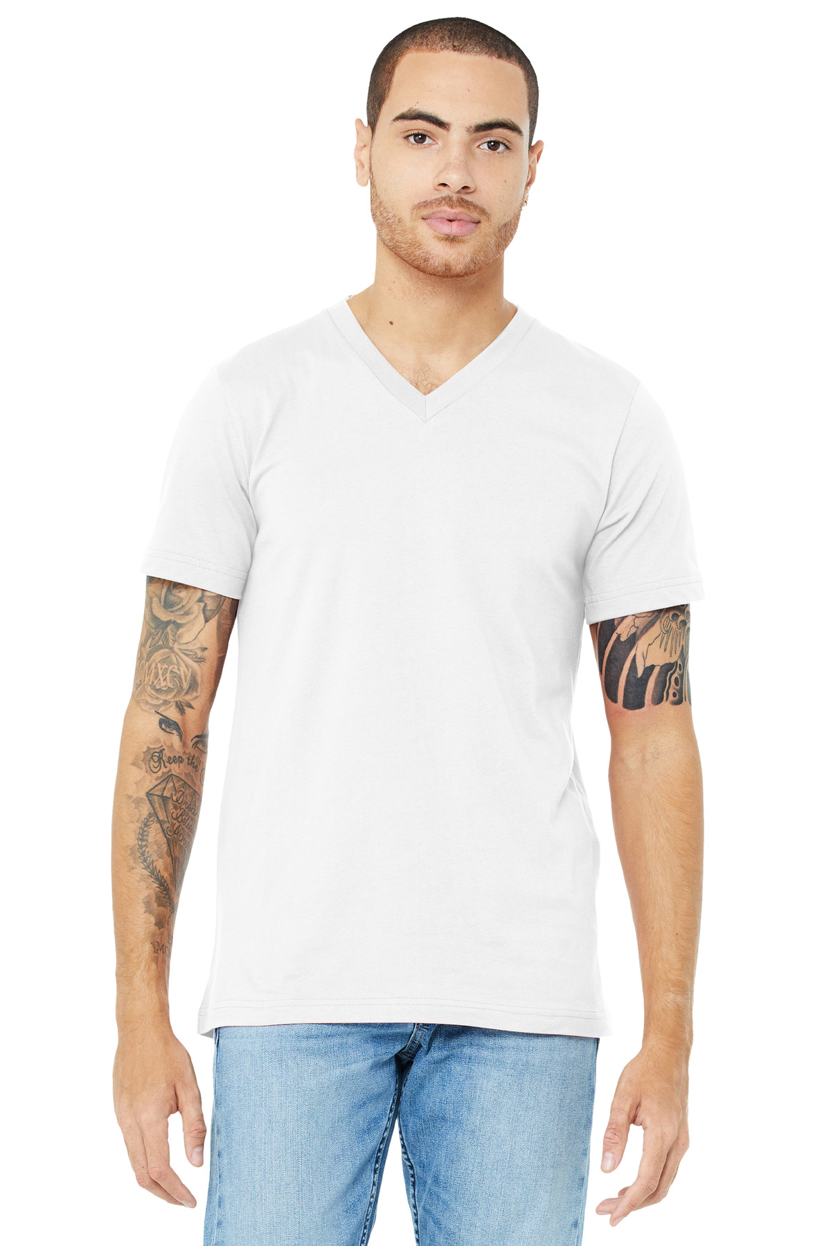 Bella + Canvas BC3005 Unisex Jersey Short Sleeve V-Neck Tee