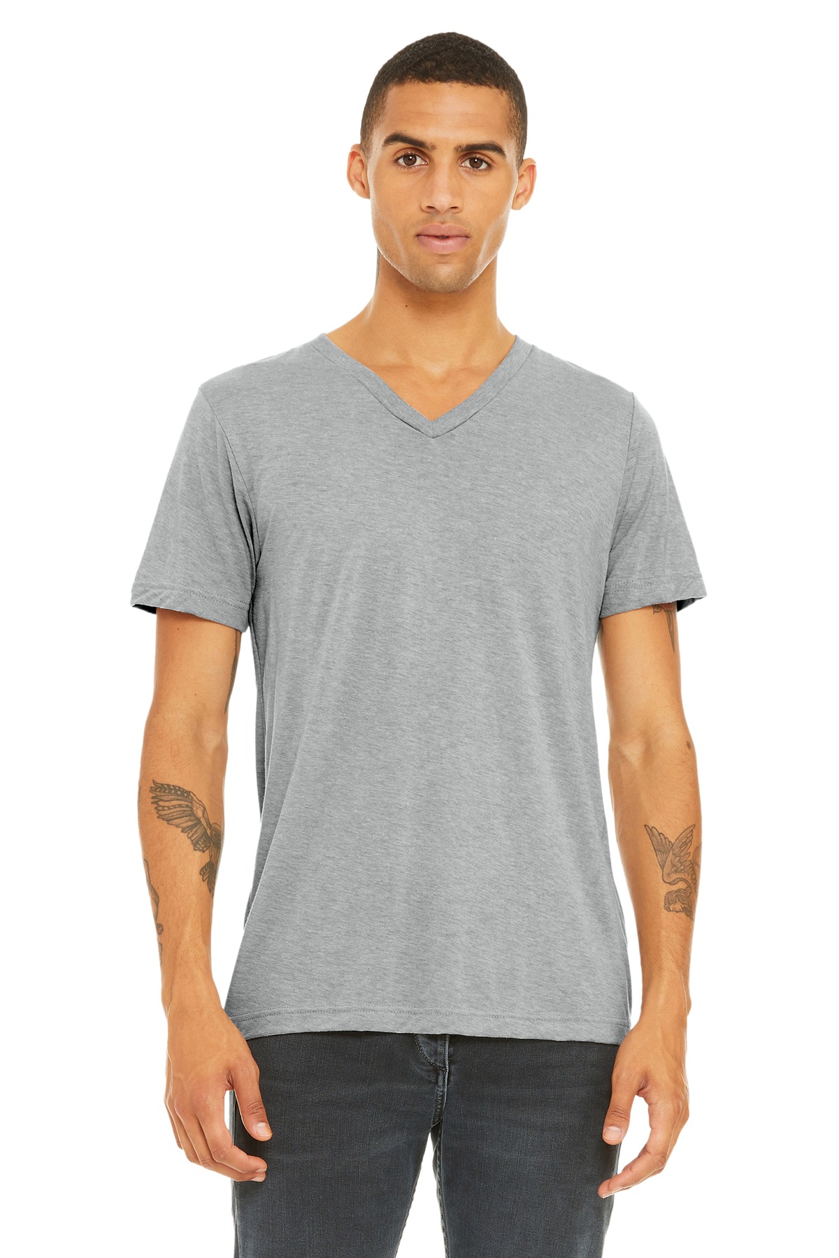 Bella + Canvas BC3415 Unisex Triblend Short Sleeve V-Neck Te