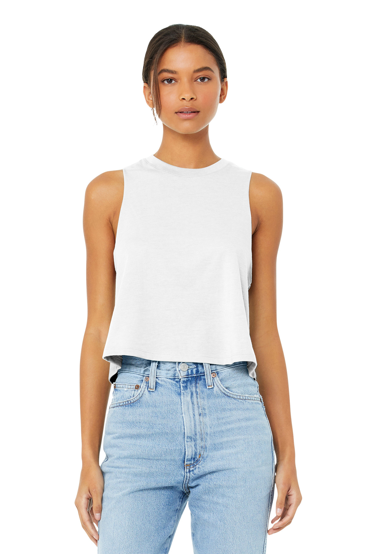 Bella + Canvas BC6682 Women's Racerback Cropped Tank