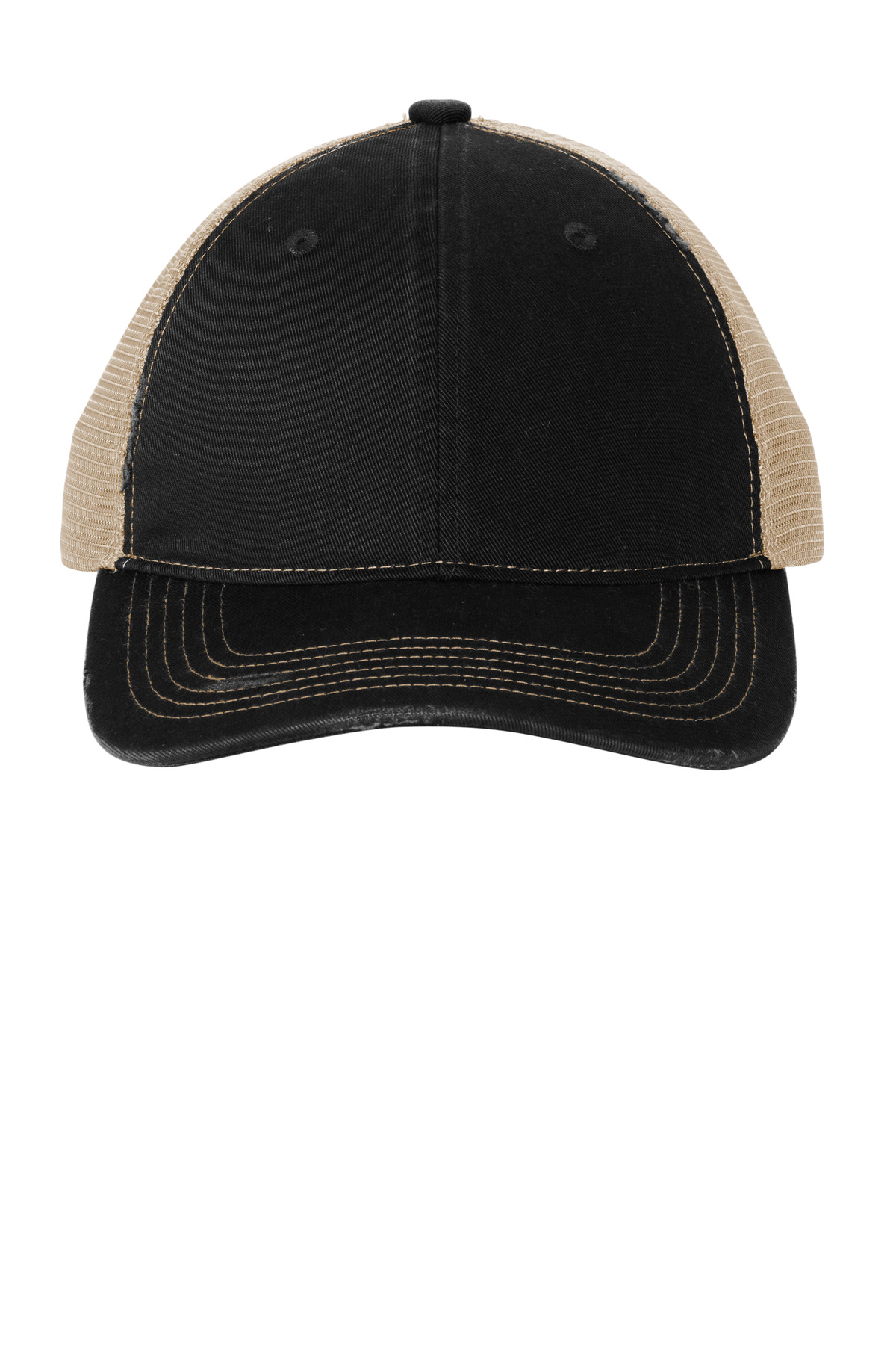 Port Authority C600 Distressed Mesh Back Cap
