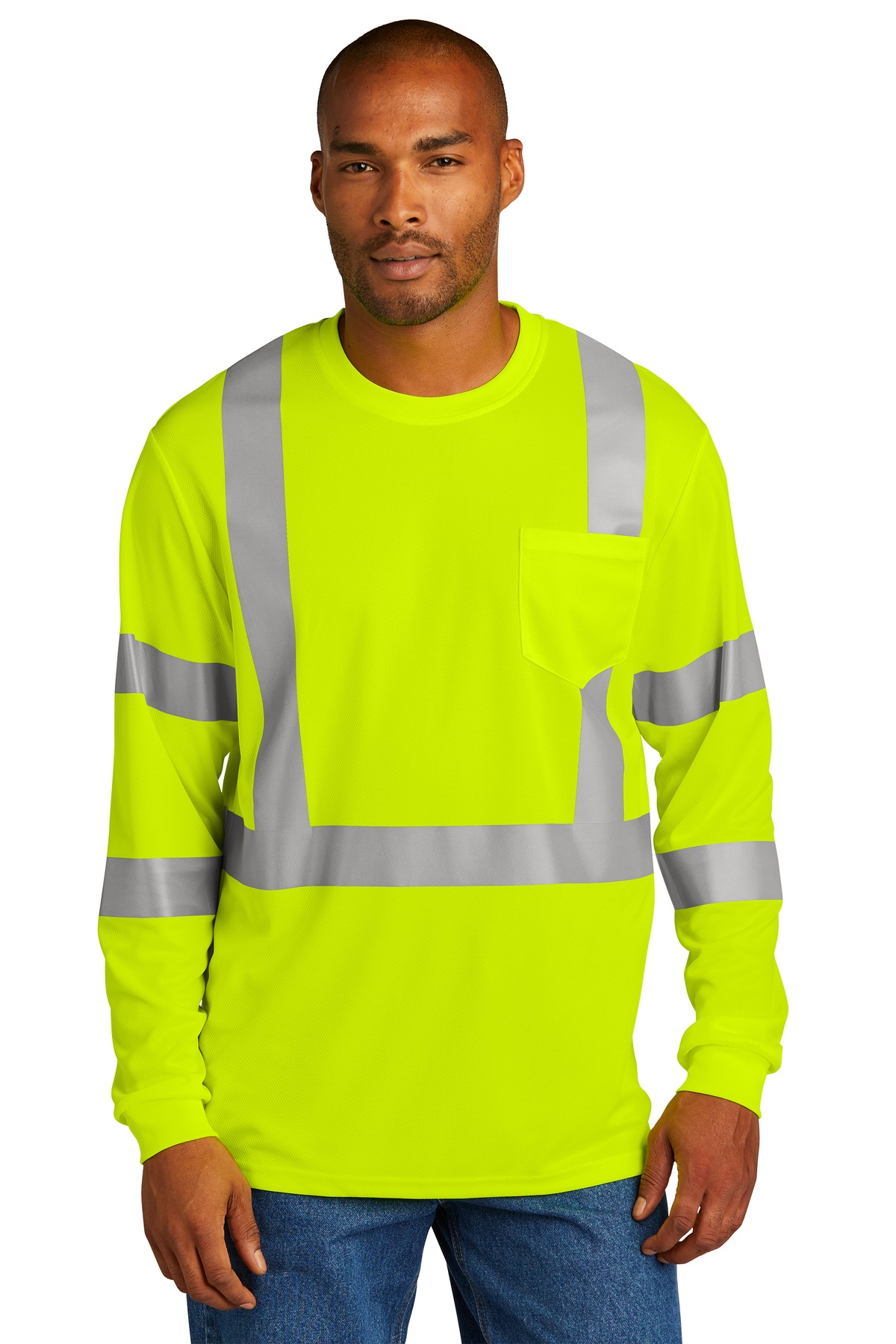 CornerStone CS203 ANSI 107 Class 3 Mesh Long Sleeve Tee