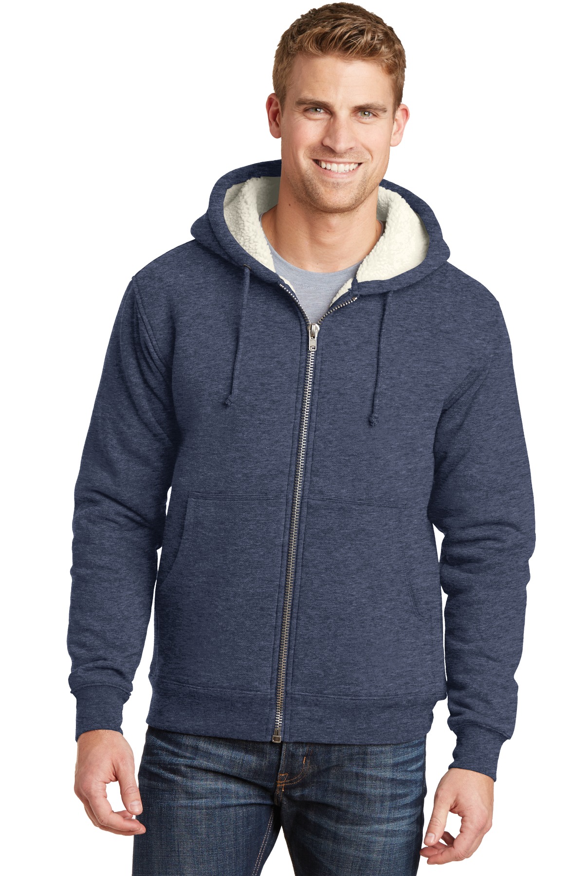 CornerStone CS625 Heavyweight Sherpa-Lined Hooded Fleece Jacket