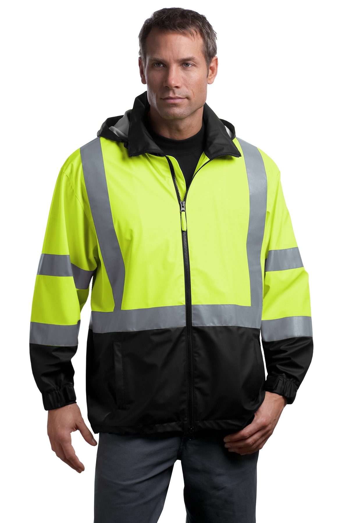 CornerStone CSJ25 ANSI 107 Class 3 Safety Windbreaker