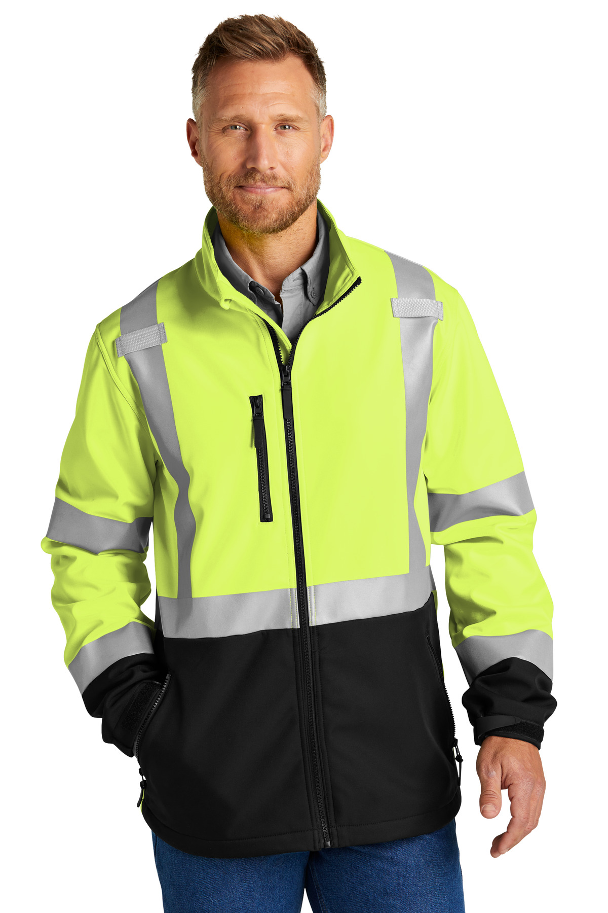 CornerStone CSJ503 ANSI 107 Class 3 Softshell Jacket