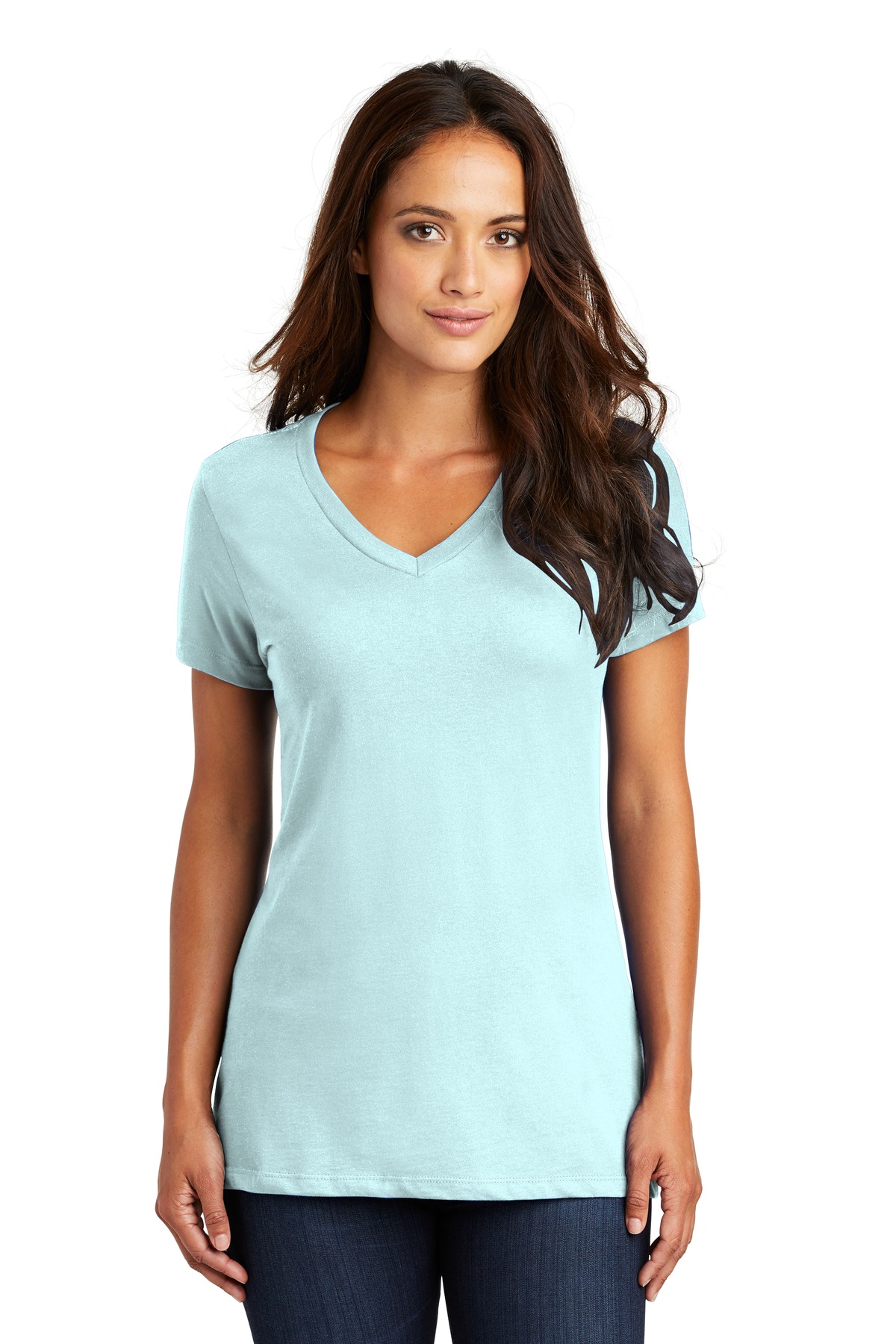 District DM1170L Women's Perfect Weight V-Neck Tee