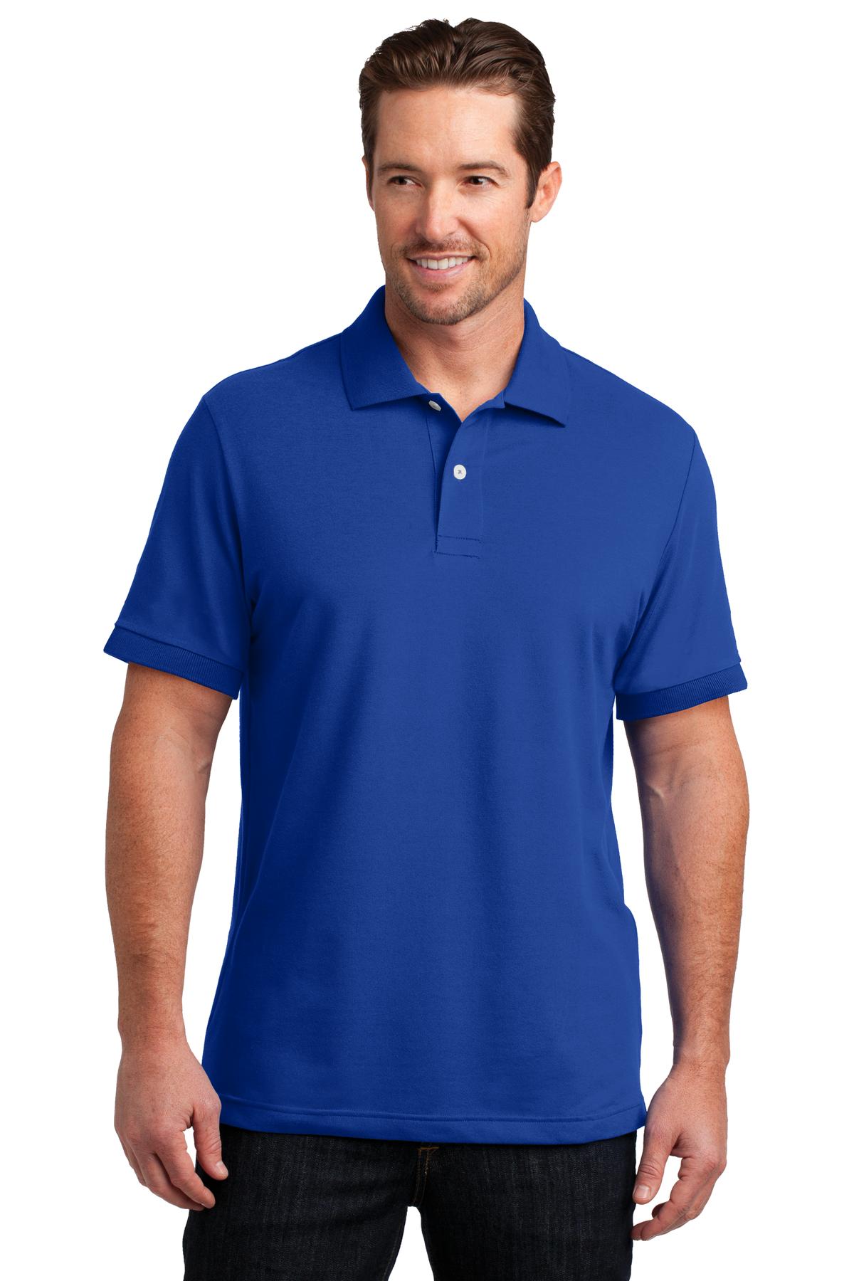 District DM325 DISCONTINUED Made Mens Stretch Pique Polo