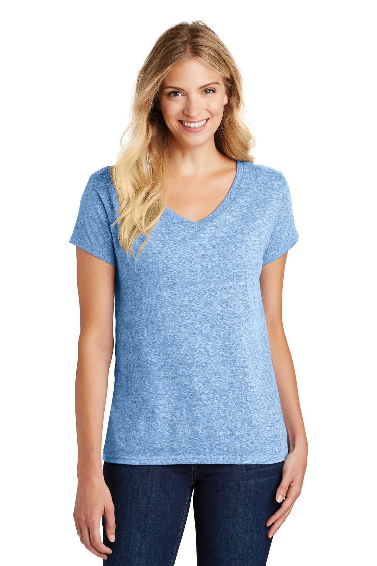 District DM465A DISCONTINUED Women's Astro V-Neck Tee