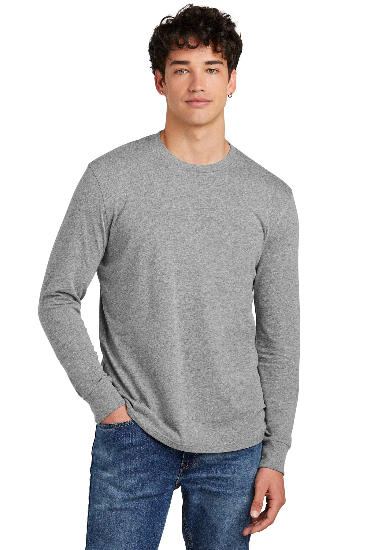 District DT109 Perfect Blend CVC Long Sleeve Tee