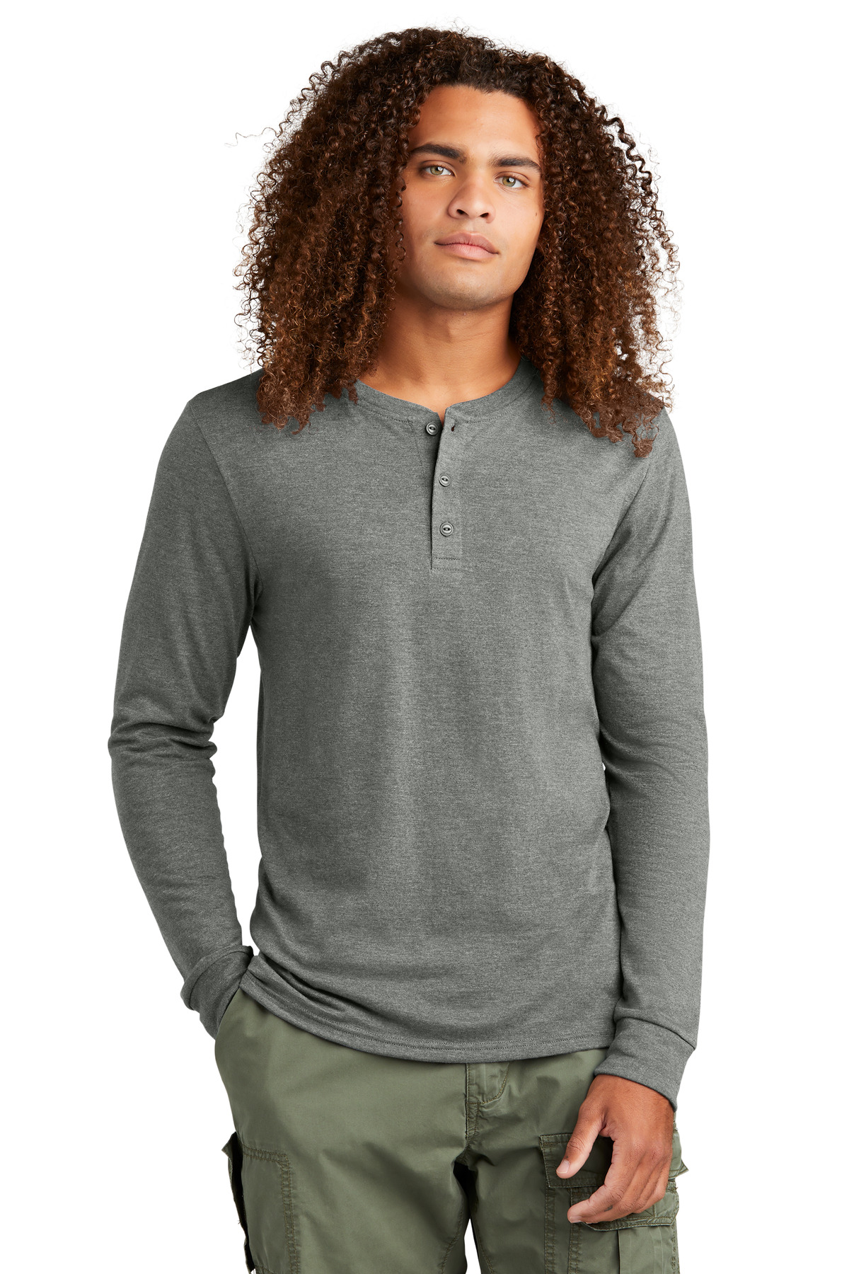 District DT145 Perfect Tri Long Sleeve Henley